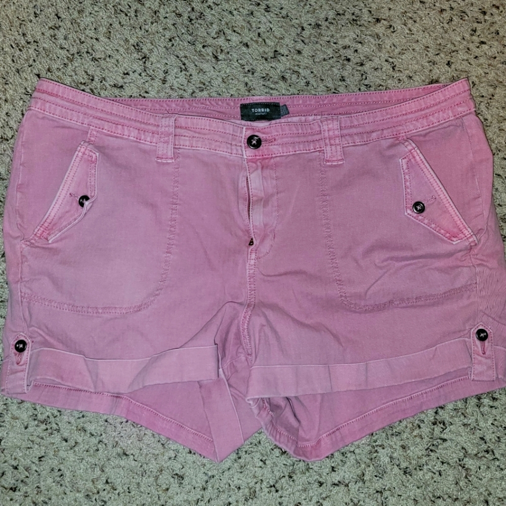 torrid Pink Cargo Shorts